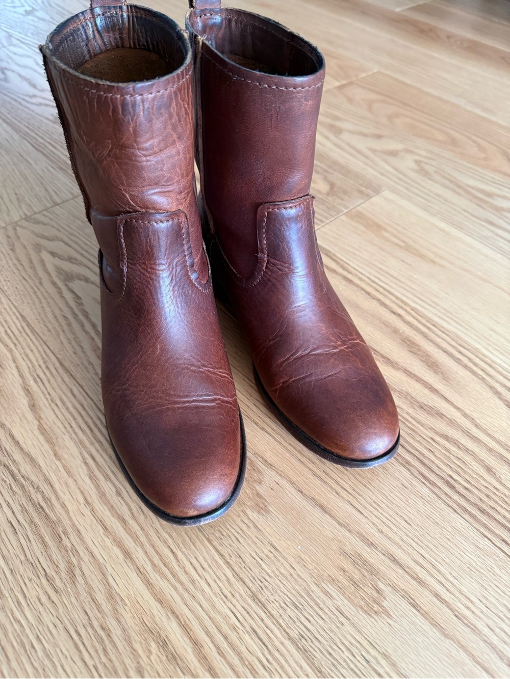 Frye Women's Brown Leather Ankle Boots
